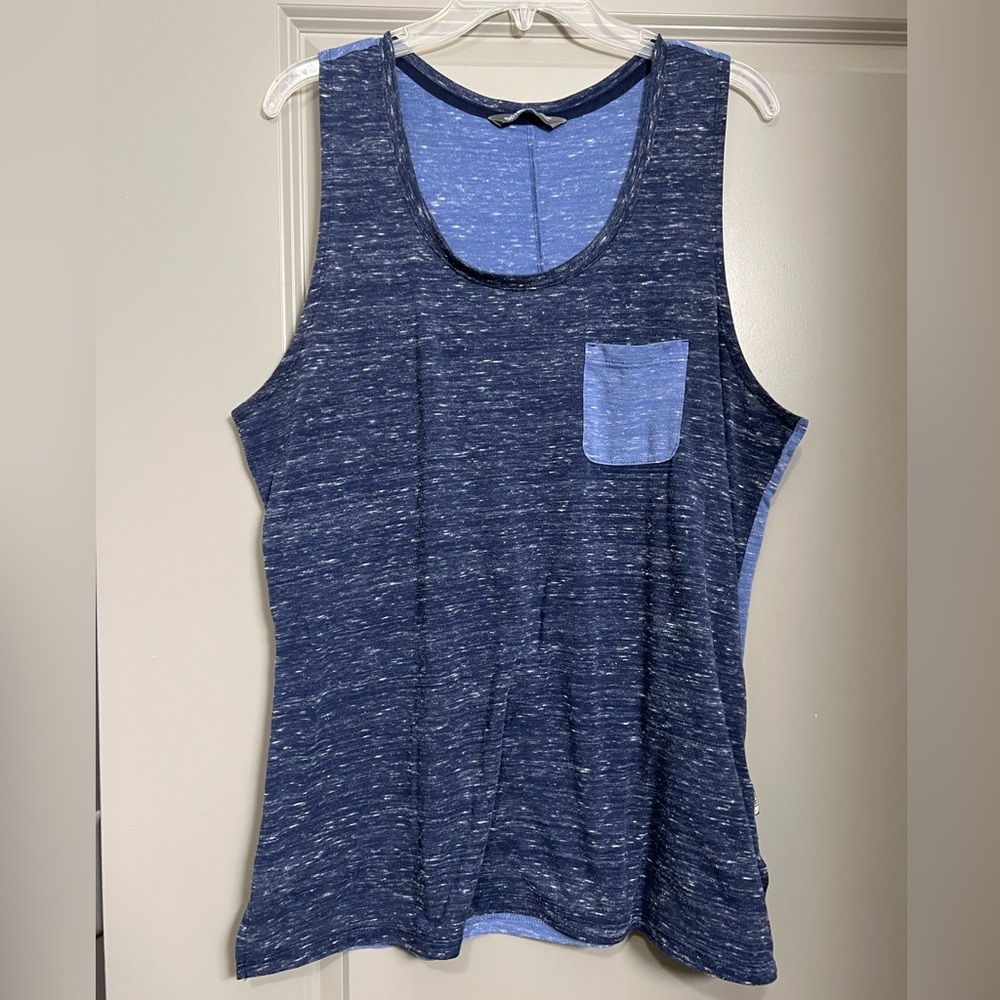 North Face Two-tone Blue Sleeveless Racerback Tank Size XL